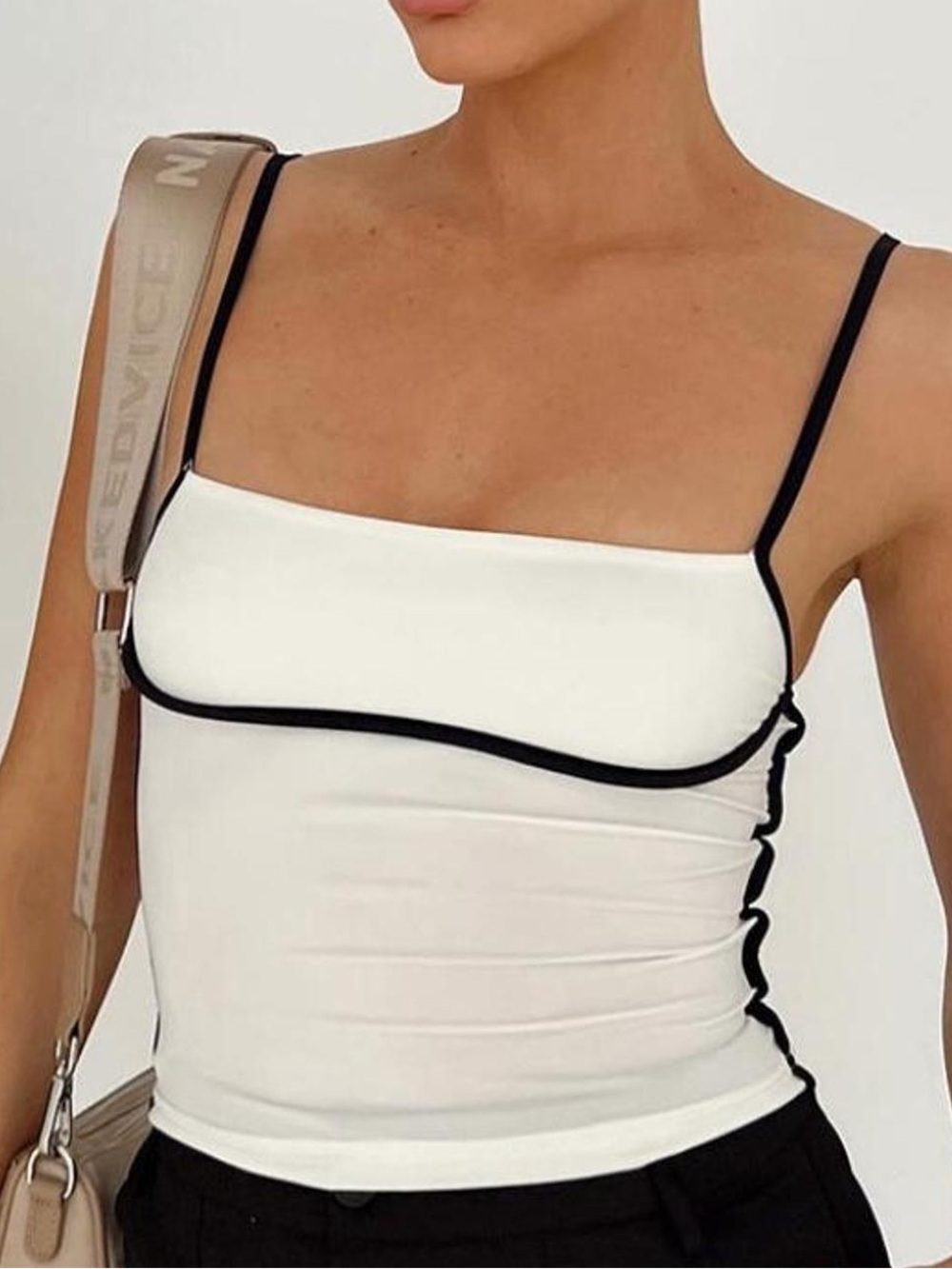 Princess Polly Maidenwell Contrast Top White
